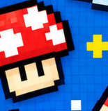 Cogumelo em pixel art